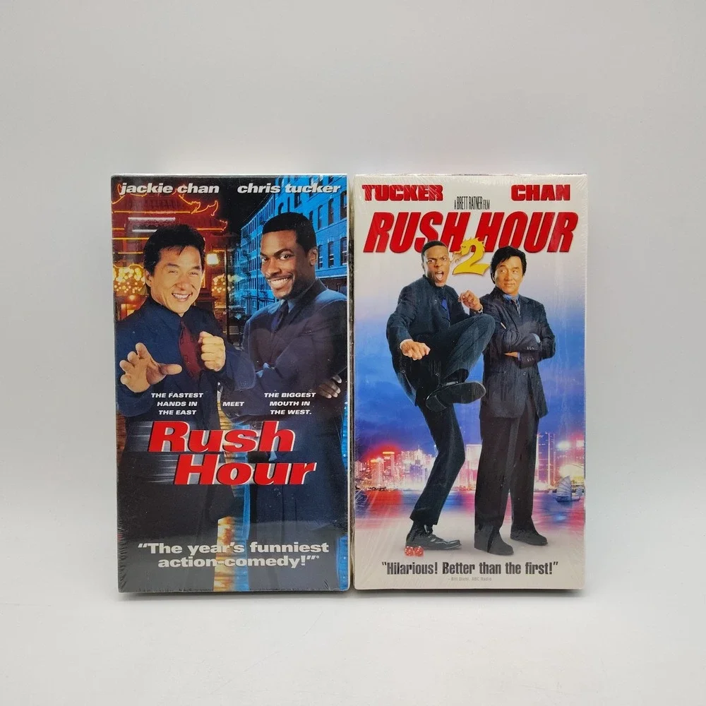 Rush Hour 1 And 2 (1999, 2001) 2 VHS Set NEW SEALED Jackie Chan Chris Tucker